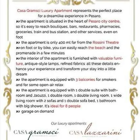 Appartamento Casa Gramsci Luxury Pesaro